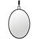 Varaluz Casa Stopwatch Black 22 1/4" x 33 1/4" Oval Wall Mirror