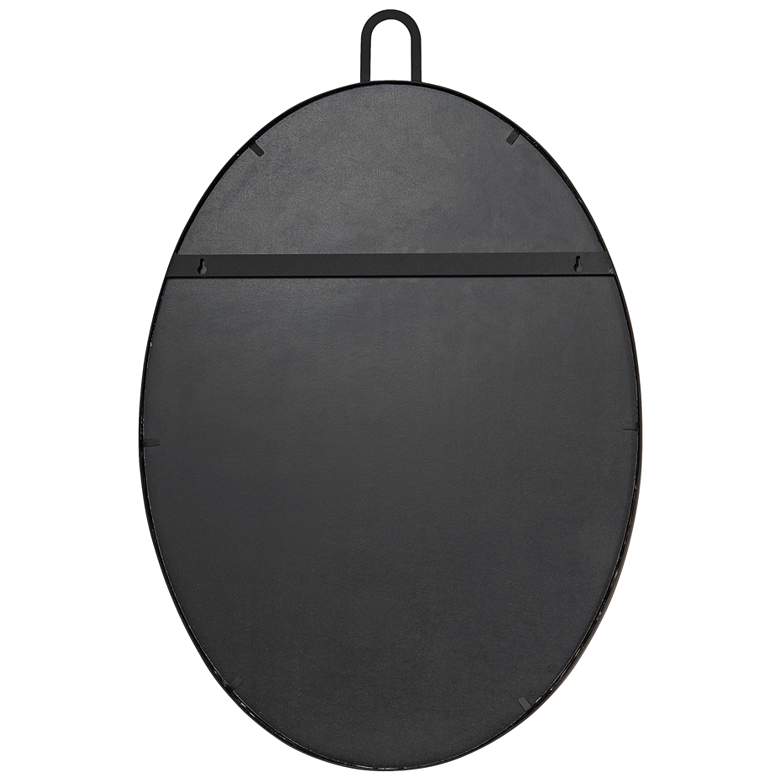 Image 4 Varaluz Casa Stopwatch Black 22 1/4" x 33 1/4" Oval Wall Mirror more views