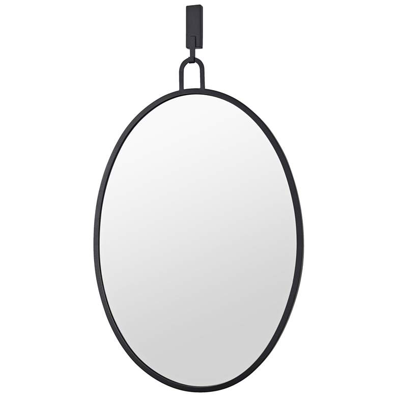Image 6 Varaluz Casa Stopwatch Black 22 1/4" x 33 1/4" Oval Wall Mirror more views