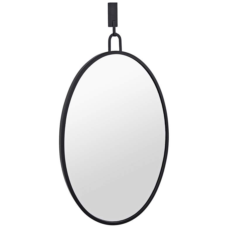 Image 7 Varaluz Casa Stopwatch Black 22 1/4" x 33 1/4" Oval Wall Mirror more views