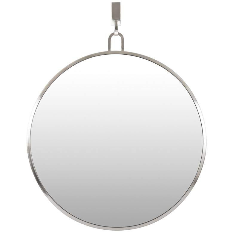 Image 2 Varaluz Casa Stopwatch Brushed Nickel 30" Round Wall Mirror