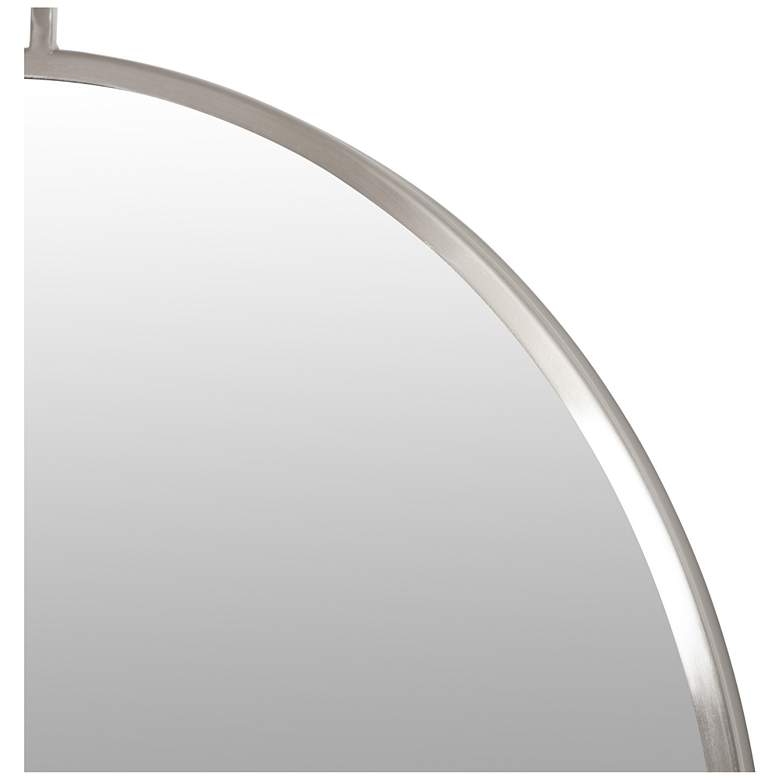 Image 6 Varaluz Casa Stopwatch Brushed Nickel 30" Round Wall Mirror more views