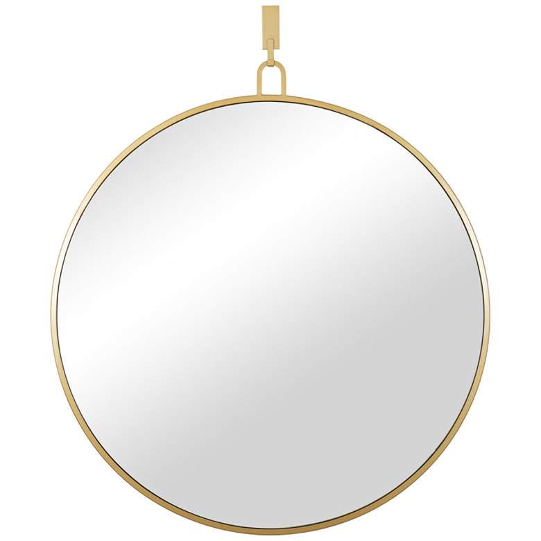 Image 1 Varaluz Casa Stopwatch Gold 40 inch Round Oversized Wall Mirror