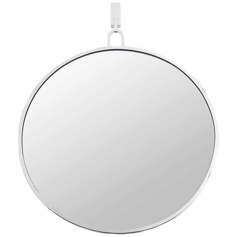 Image 1 Varaluz Casa Stopwatch Polished Nickel 30" Round Wall Mirror