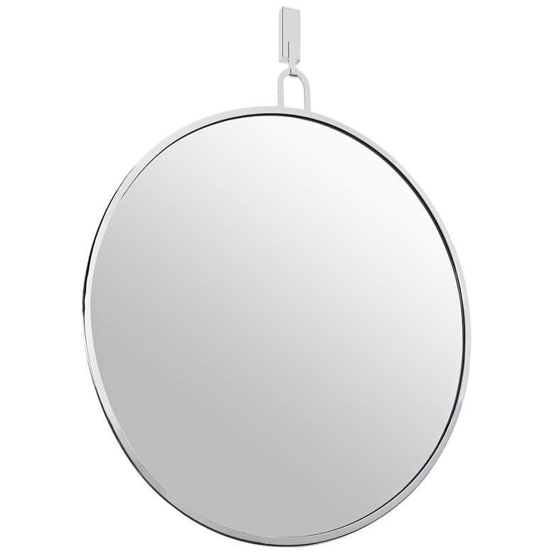 Image 3 Varaluz Casa Stopwatch Polished Nickel 30" Round Wall Mirror more views