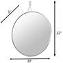 5_Varaluz Casa Stopwatch Polished Nickel 30" Round Wall Mirror more views