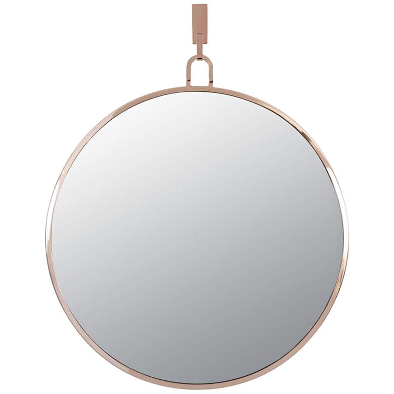 Image 1 Varaluz Casa Stopwatch Rose Gold 30 inch Round Wall Mirror