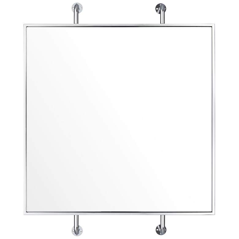 Image 1 Varaluz Casa Tycho Polished Nickel 33"x32" Wall Mirror