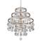 Varaluz Charmed 22" Wide Silver 9-Light Crystal Pendant