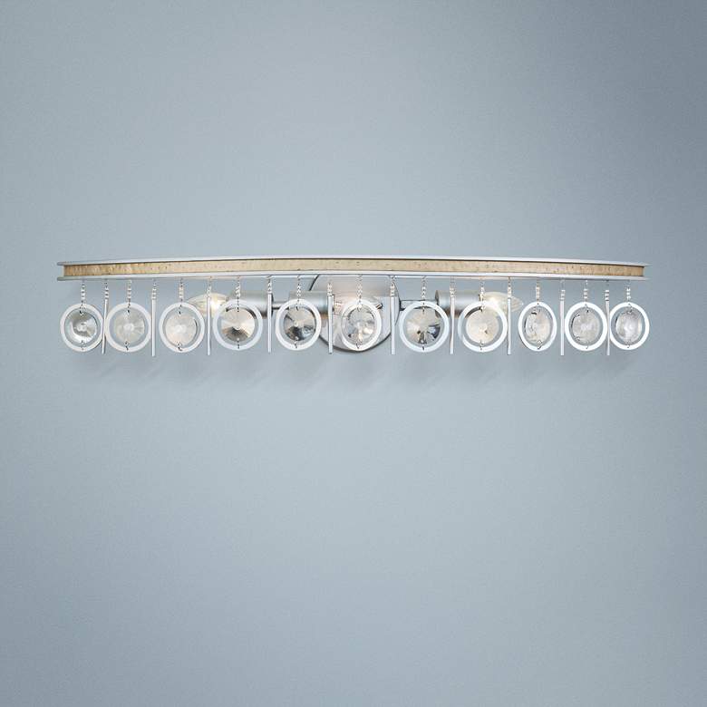Image 1 Varaluz Charmed 33" Wide Silver 3-Light Bath Light