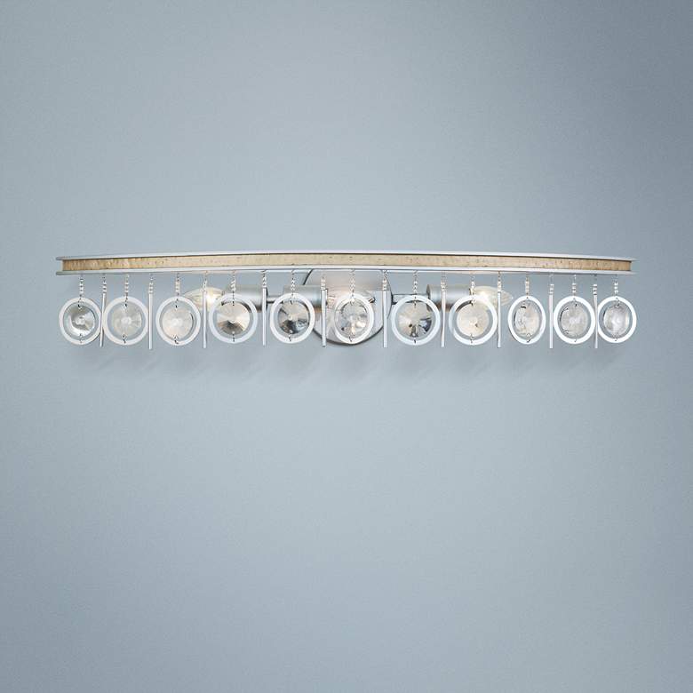 Image 1 Varaluz Charmed 33 inch Wide Silver 3-Light Bath Light