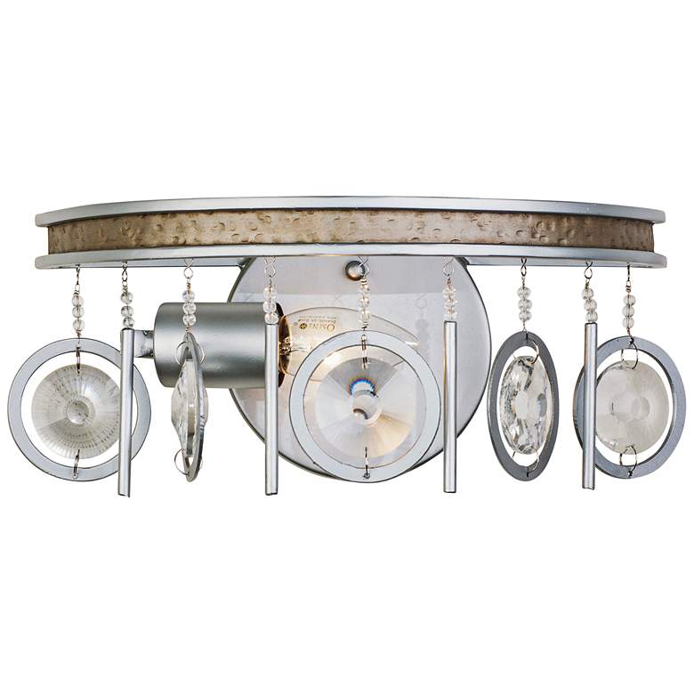 Image 1 Varaluz Charmed 5 1/2" High Silver Wall Sconce
