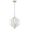 Varaluz Chelsea 17" Wide Silverado and Crystal Pendant