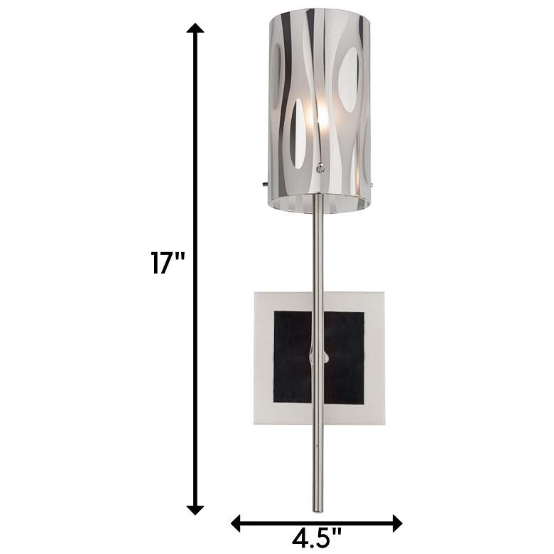 Image 5 Varaluz Chroman Empire 17" High Chrome Wall Sconce more views