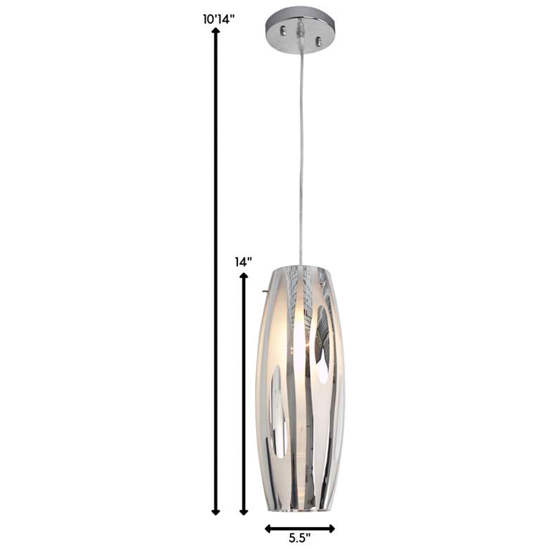 Image 4 Varaluz Chroman Empire 5 1/2" Wide Modern Glass Mini-Pendant more views