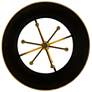 5_Varaluz Coco 24"W French Gold and Black 6-Light Drum Pendant more views