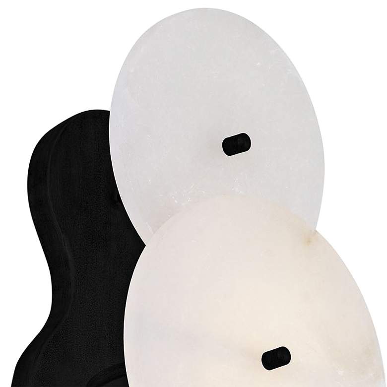 Image 2 Varaluz Cosmos 13 3/4" High Matte Black Wall Sconce more views