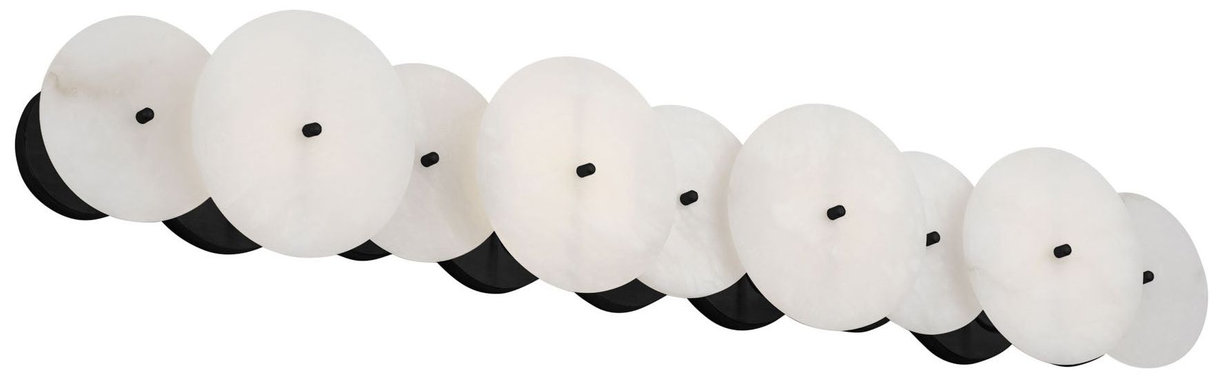 Varaluz Cosmos 35 3/4" Wide Matte Black 4-Light Bath Light