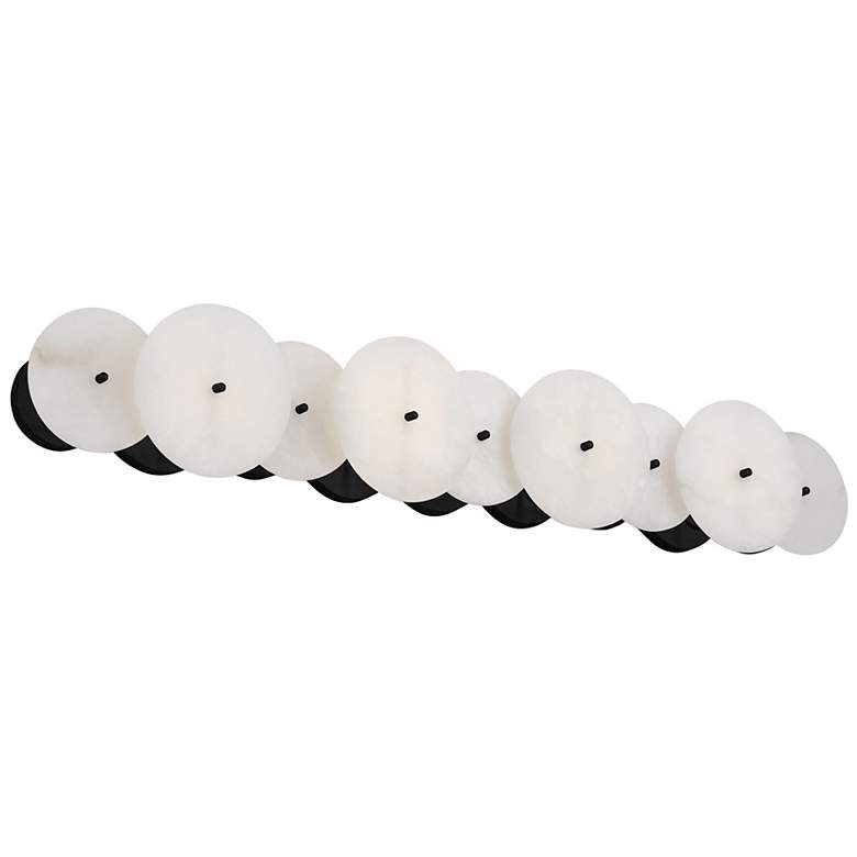 Image 1 Varaluz Cosmos 35 3/4" Wide Matte Black 4-Light Bath Light