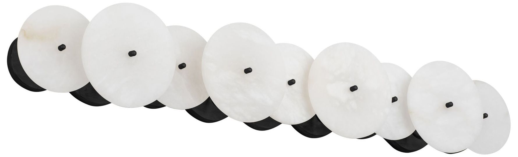 Image 2 Varaluz Cosmos 35 3/4" Wide Matte Black 4-Light Bath Light more views