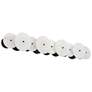 2_Varaluz Cosmos 35 3/4" Wide Matte Black 4-Light Bath Light more views