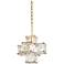 Varaluz Cubic 12"W Calypso Gold and Crystal Mini Pendant