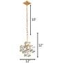 Varaluz Cubic 12"W Calypso Gold and Crystal Mini Pendant