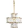 4_Varaluz Cubic 12"W Calypso Gold and Crystal Mini Pendant more views