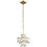 6_Varaluz Cubic 12"W Calypso Gold and Crystal Mini Pendant more views