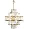 Varaluz Cubic 18 1/2" Wide Calypso Gold Chandelier