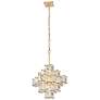 2_Varaluz Cubic 18 1/2" Wide Calypso Gold Chandelier more views