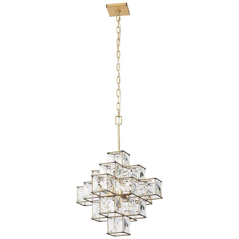 Image 3 Varaluz Cubic 18 1/2" Wide Calypso Gold Chandelier more views
