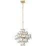 3_Varaluz Cubic 18 1/2" Wide Calypso Gold Chandelier more views