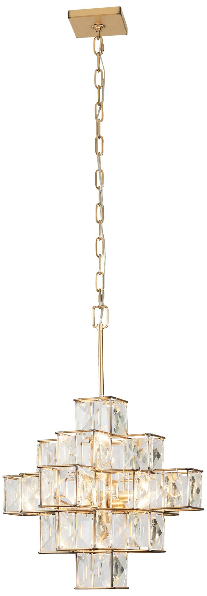 Image 4 Varaluz Cubic 18 1/2" Wide Calypso Gold Chandelier more views