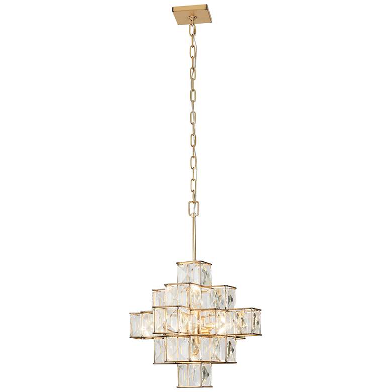 Image 4 Varaluz Cubic 18 1/2" Wide Calypso Gold Chandelier more views