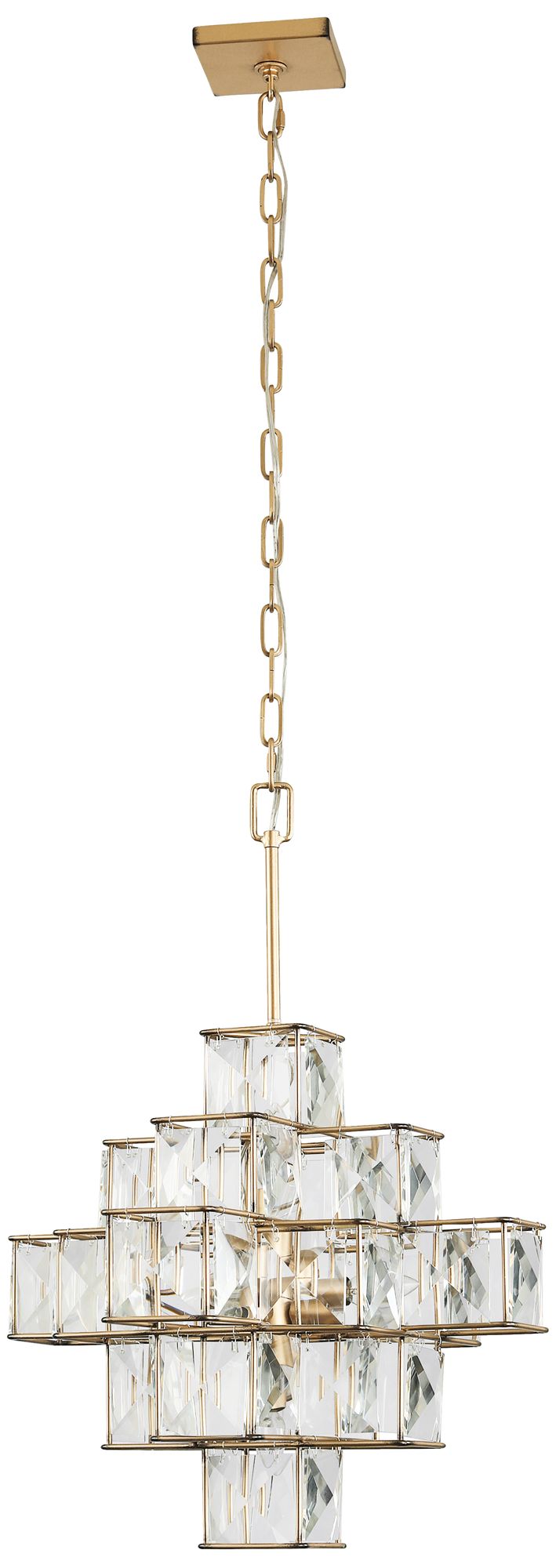 Image 5 Varaluz Cubic 18 1/2" Wide Calypso Gold Chandelier more views