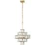 5_Varaluz Cubic 18 1/2" Wide Calypso Gold Chandelier more views