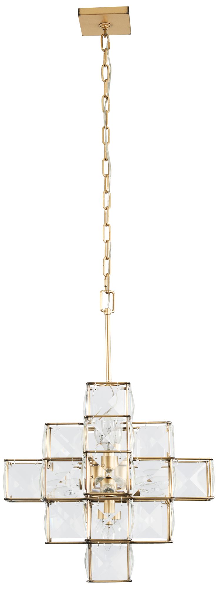 Image 6 Varaluz Cubic 18 1/2" Wide Calypso Gold Chandelier more views