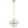 6_Varaluz Cubic 18 1/2" Wide Calypso Gold Chandelier more views