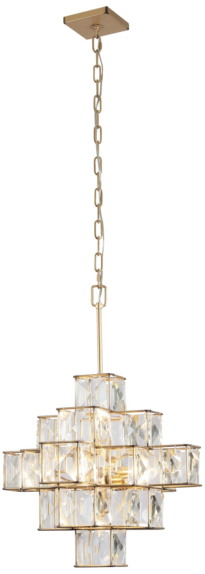 Image 7 Varaluz Cubic 18 1/2" Wide Calypso Gold Chandelier more views