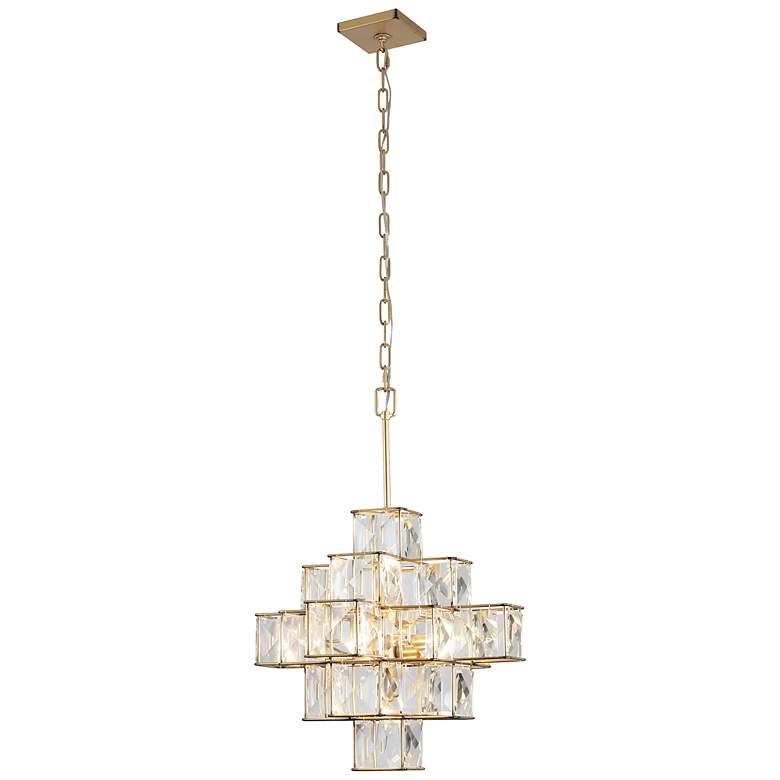 Image 7 Varaluz Cubic 18 1/2" Wide Calypso Gold Chandelier more views