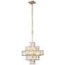 7_Varaluz Cubic 18 1/2" Wide Calypso Gold Chandelier more views