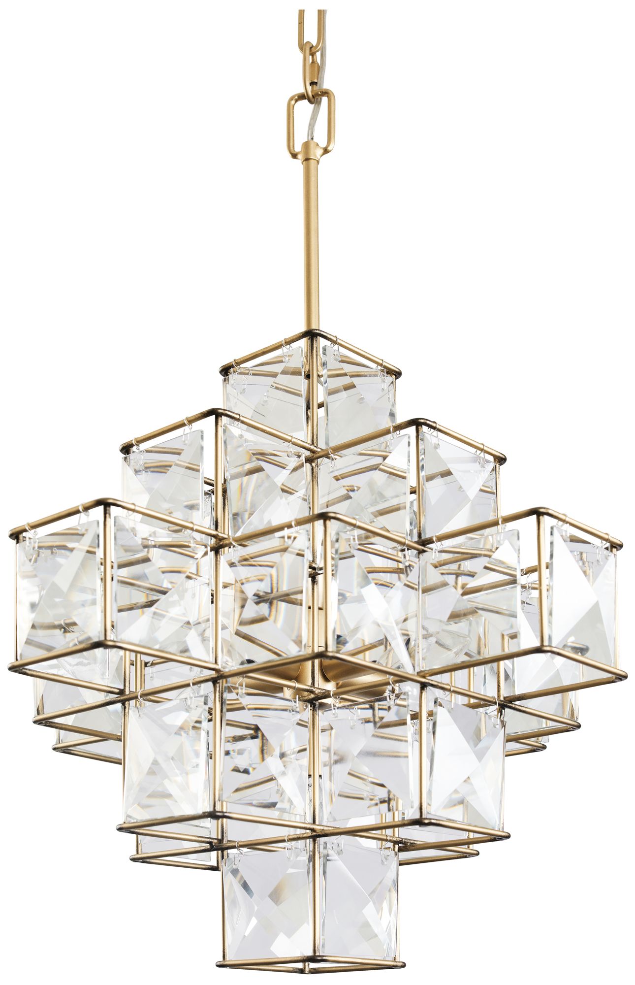 Varaluz Cubic 18 1/2" Wide Calypso Gold Chandelier