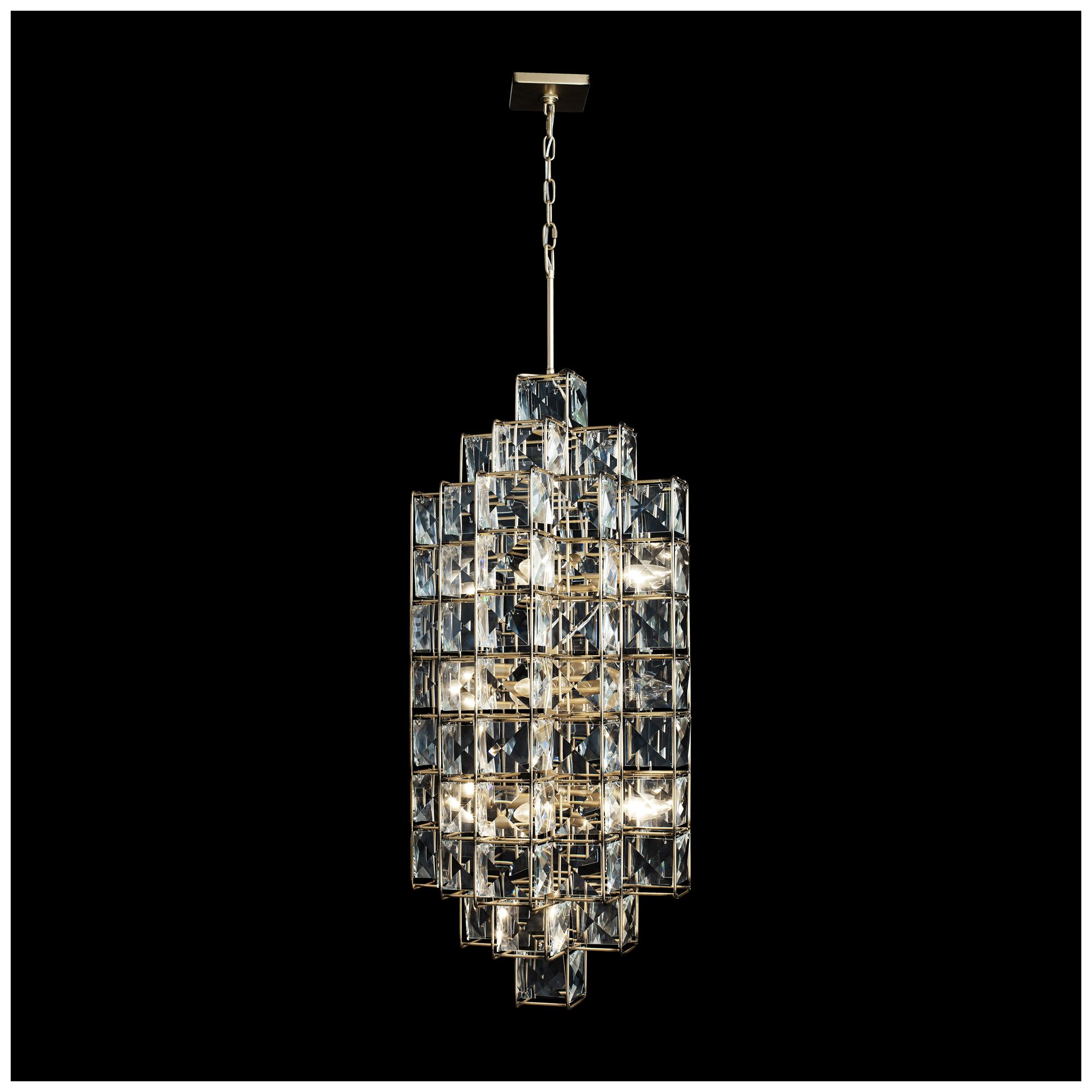 Image 6 Varaluz Cubic 18 1/2"W Calypso Gold w/ Crystal Foyer Pendant more views