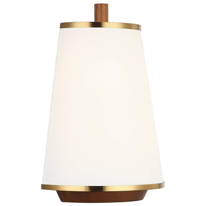 Image 3 Varaluz Desert Flyer 14" High Satin Brass/Medium Walnut 2-Light Wall S more views