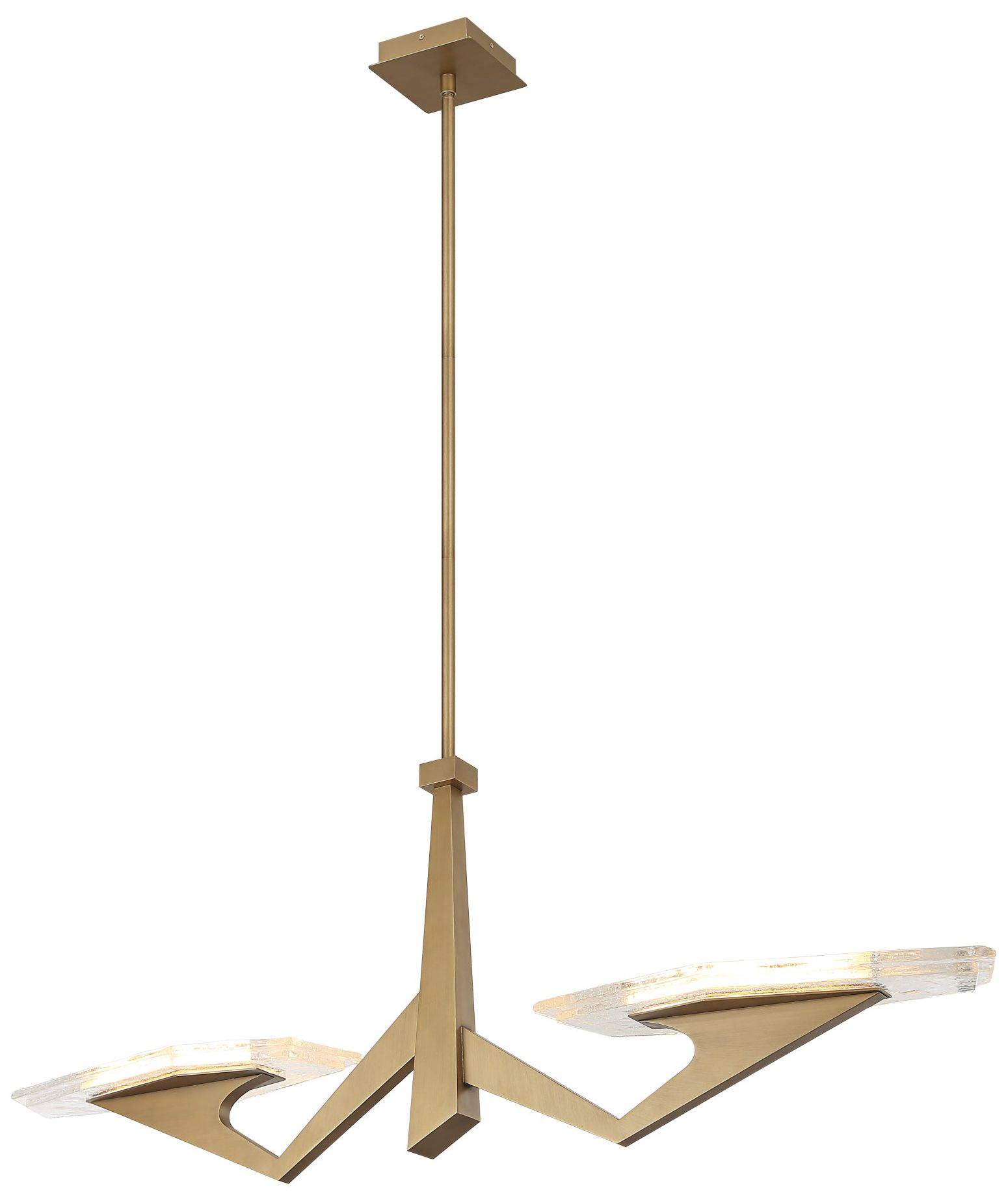 Image 2 Varaluz Down the Wrong Path 47" Brass 2-Light Medium Linear Light more views