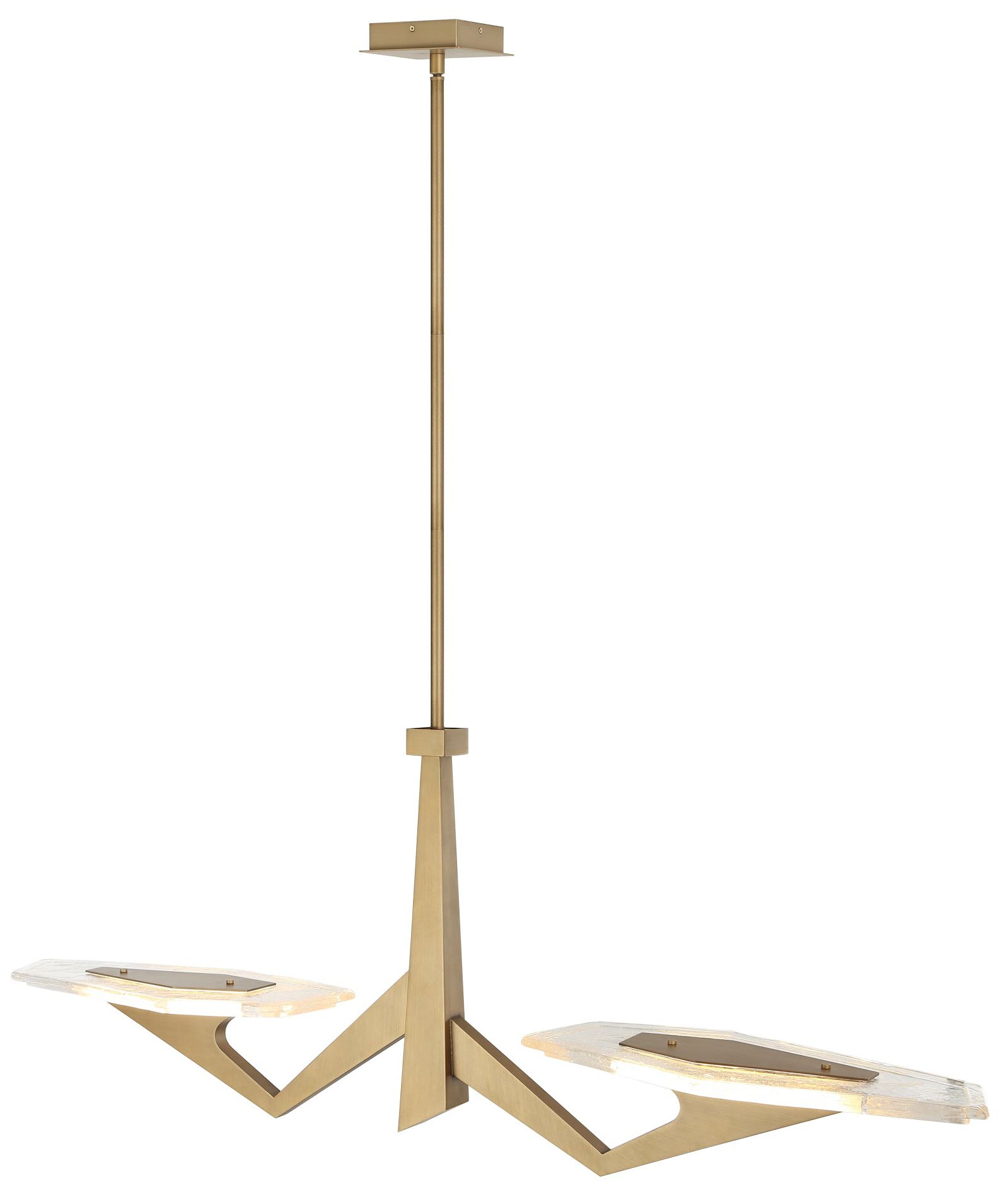 Image 3 Varaluz Down the Wrong Path 47" Brass 2-Light Medium Linear Light more views