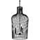 Varaluz Elsa 16" Wide Black 3-Light Open Cage Pendant Light