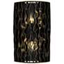 1_Varaluz Estela 16" H Matte Black Gold 2-Light Wall Sconce