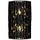 Varaluz Estela 16" H Matte Black Gold 2-Light Wall Sconce
